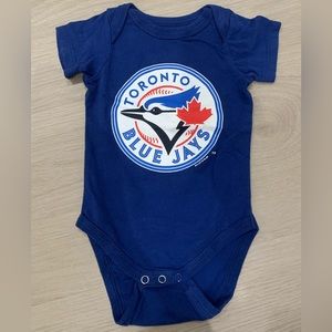 MLB Toronto Blue Jays 6m Baby Bodysuit Genuine Merchandise Baseball 100% Cotton